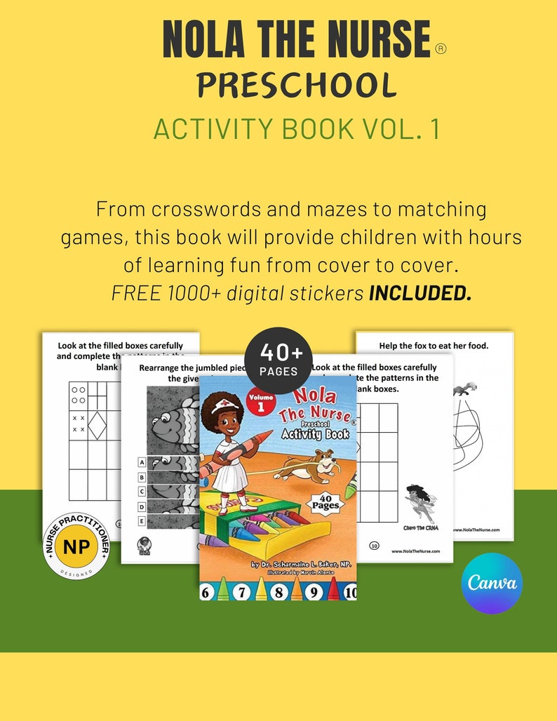 Children's Activity Book | DIY Activity Book| Printable Kid Book | Kid Maze | Preschool Work Book |Digital Sticker Pack | INSTANT DOWNLOAD