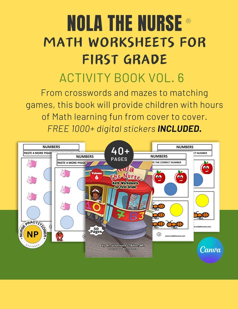 Children's Activity Book | DIY Activity Book| Printable Book | Kid Maze | First Grade Homeschool |Digital Sticker Pack | INSTANT DOWNLOAD