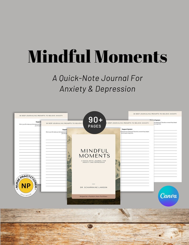 Anxiety Depression Printable Planner| Instant Digital Download| Health Organizer| Digital Stickers| Mental Health Planner| Reflection Book